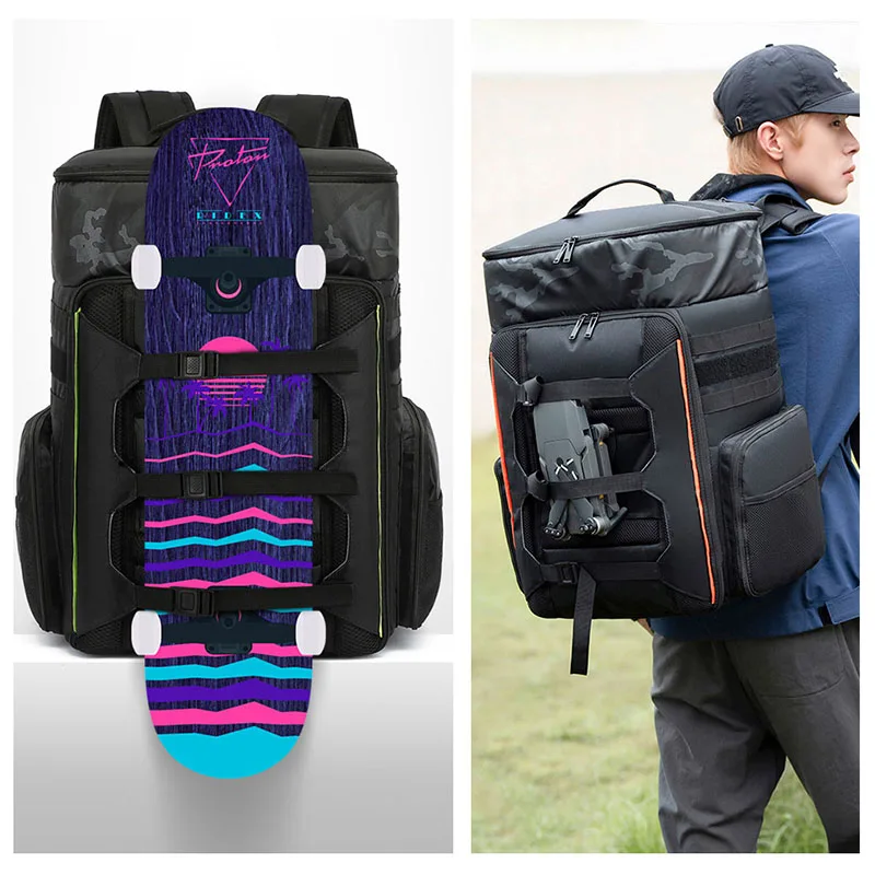 Mochila de gimnasio para Dron UAV, cámara de fotografía de gran capacidad, bolsa deportiva para exteriores, mochila portátil para equipaje para ordenador portátil de negocios en seco y húmedo - imagen 4