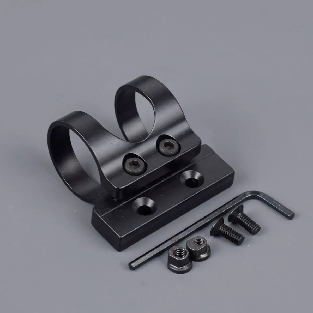 Keymod táctico de Metal, soporte de montaje en anillo de riel, 1 pulgada, 25,4mm de diámetro, ligero para linterna de caza M300 M600, mira de punto rojo - imagen 2