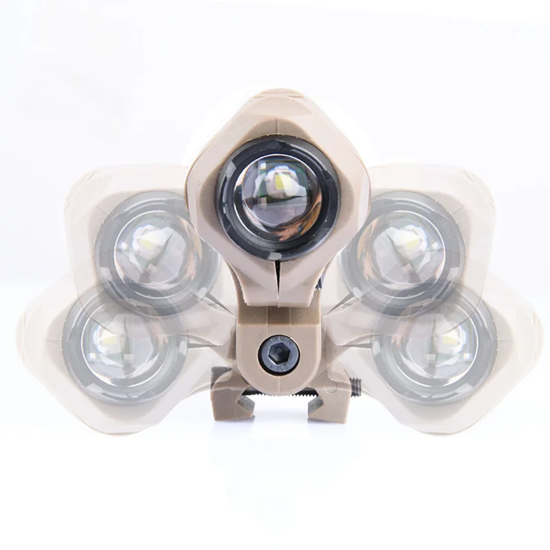 WADSN-Lámpara de casco momentáneo táctico AIrsoft, estroboscópico, luz de explorador blanco, linterna de casco de caza rápida - imagen 5