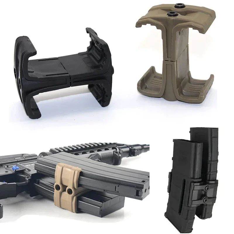 Conector de doble cargador rápido, acoplador MAG rápido, enlace táctico para enlace Fast-mag apto para AR15 M4, AK, MP5, MP7