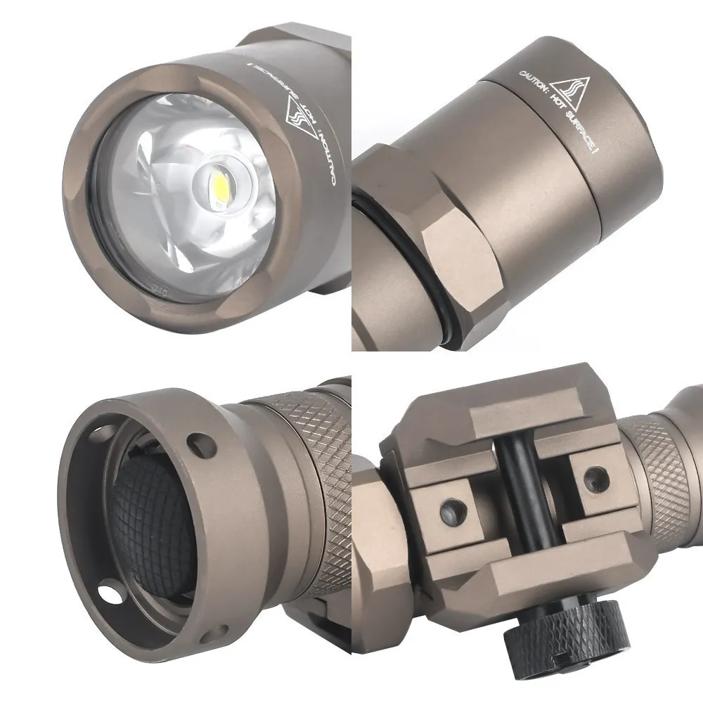 MINI linterna táctica M300B para exteriores, luz de explorador de caza, Airsoft, Wadsn m300b, foco de luz LED blanco, ajuste de riel de 20MM - imagen 5