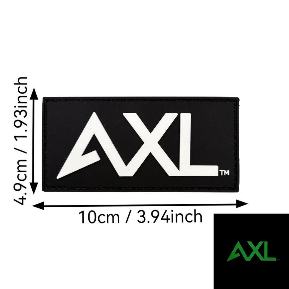 Parche luminoso AXL, parches de gancho y bucle de PVC para ropa, insignias tácticas de moral en mochila, pegatina, brazalete militar - imagen 4