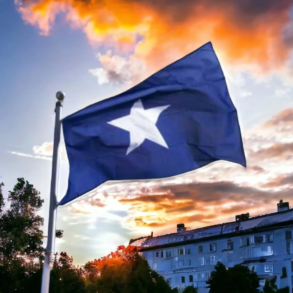 Bandera Azul Bonnie 90x150 cm Para Decoración