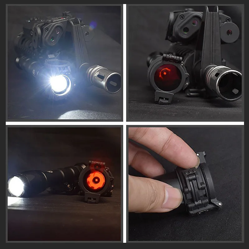 Wadsn-difusor de linterna de explorador de armas M300 M600, filtro de lente infrarroja, cubierta protectora para caza al aire libre, linterna de luz de nailon - imagen 3
