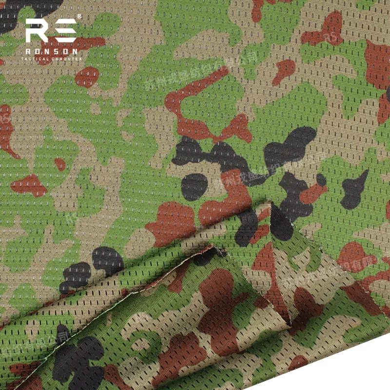 Tela táctica para exteriores JSDF, tejido de aguja de secado rápido de malla transpirable de camuflaje de jungla manchada japonesa - imagen 5