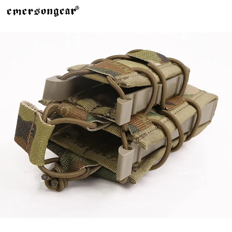 Emersongear-bolsa táctica M4 Mag 5,56, bolsa para revistas de dos pisos, caza, Rifle Airsoft, Molle Mag, bolsa de nailon EM6346 - imagen 3