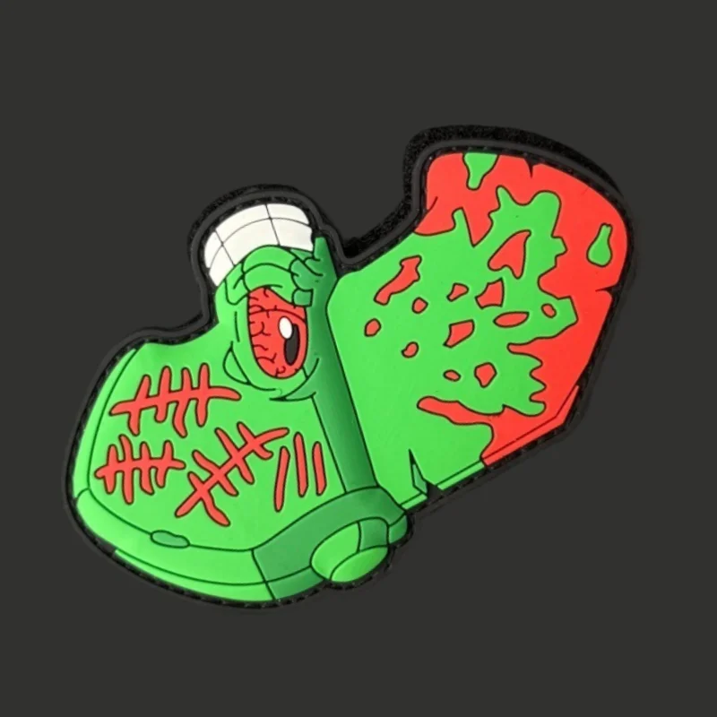 Parche táctico PVC mano zombi – Moral para mochila y ropa - imagen 3