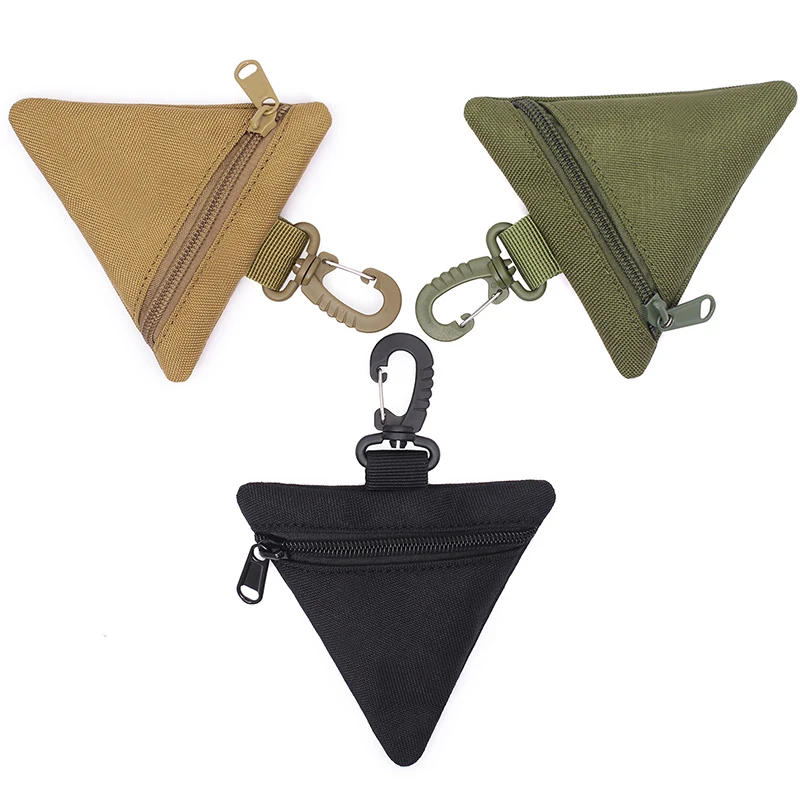 Mini bolsa triangular táctica al aire libre, monedero, llave, cintura portátil, bolsa de mano, Camping, senderismo, militar, caza, Molle, EDC - imagen 4