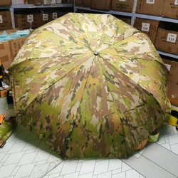 Paraguas plegable táctico reforzado automático con camuflaje IRR