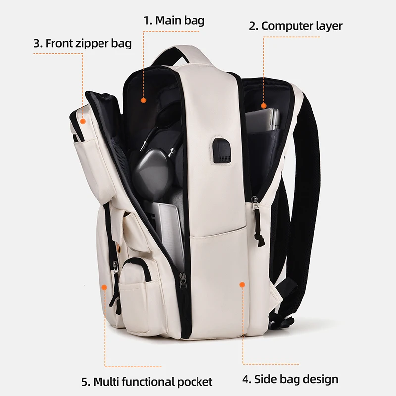Mochila deportiva para gimnasio para hombres y mujeres, deportes al aire libre, Camping, viajes, senderismo, viaje de negocios, estudiantes, mochilas de almacenamiento para ordenador portátil - imagen 3