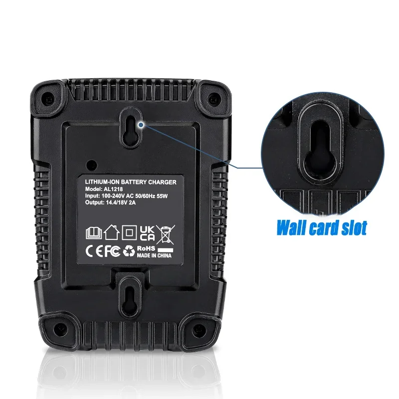 Para RIDGID AEG Li-ion batería 2A cargador rápido para AEG 14,4 V 18V Serise taladro eléctrico destornillador herramienta carga de batería - imagen 2