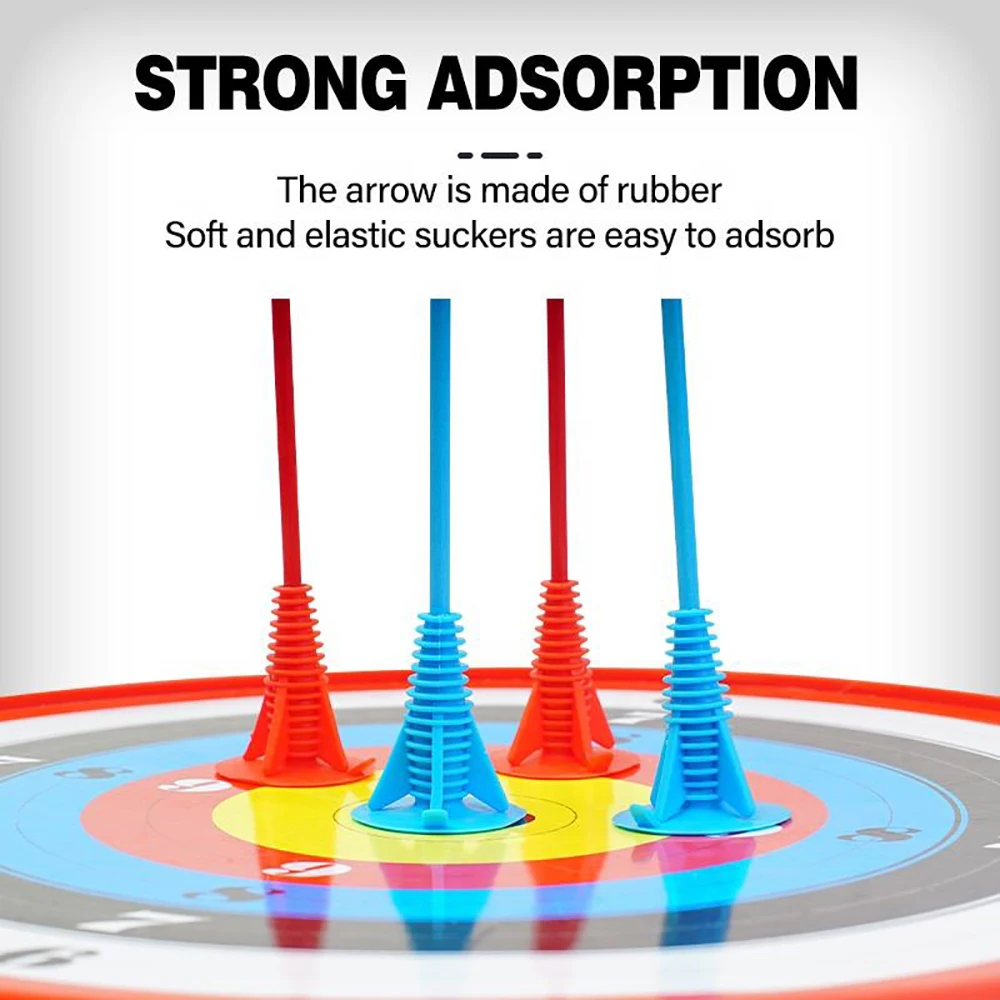 Arco recurvo compuesto, tiro con arco deportivo para niños, flecha con ventosa, juguete de entretenimiento, flechas de silicona, juego de tiro Cs, flechas con ventosa - imagen 4