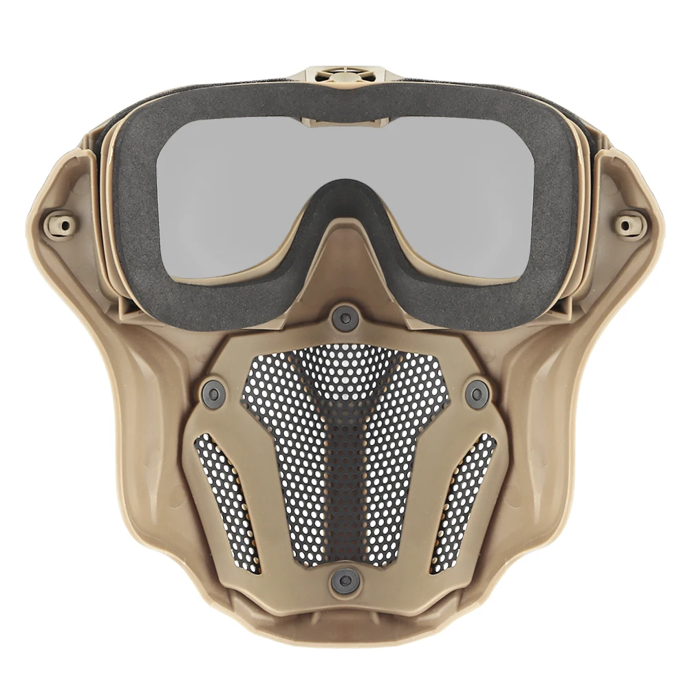 Máscara de Paintball Airsoft con gafas de ventilador antiniebla/transpirable/frío para caza CS juego de entrenamiento Cosplay accesorio de casco rápido - imagen 3