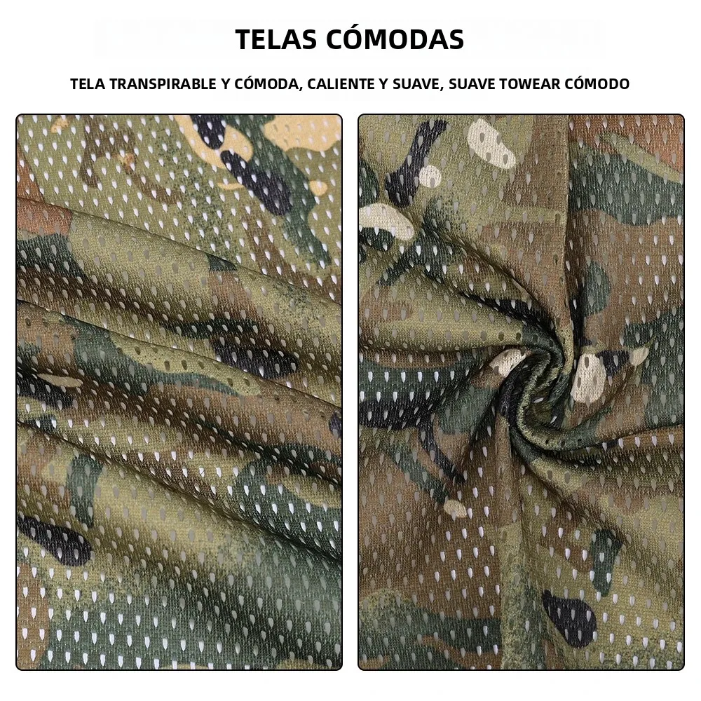 SINAIRSOFT bufanda de malla de camuflaje de algodón y poliéster Unisex deportes al aire libre tiro caza accesorios de ropa - imagen 4