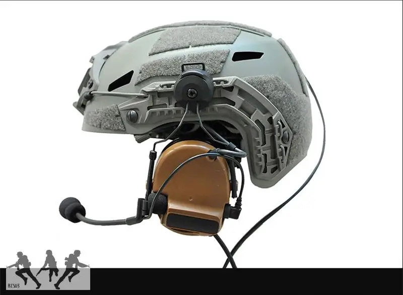 FMA-Soporte táctico para auriculares, accesorio giratorio de riel multiángulo, para casco rápido, versión Comtac, TB334 - imagen 5