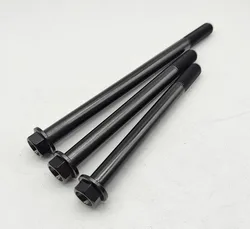 Pernos titanio M10 cabeza brida – Negro para modificación moto
