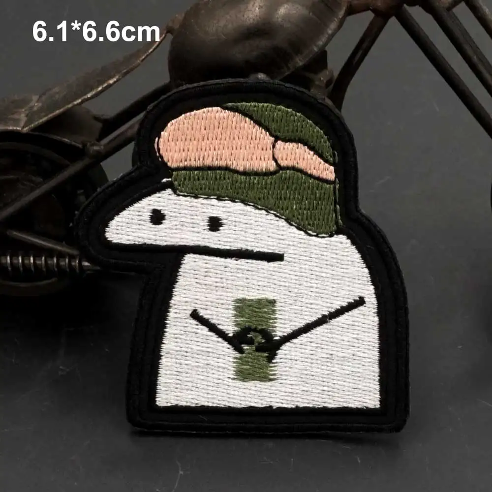 Parches bordados Flork Helper Commander, insignia táctica para ropa, mochila, gorras, apliques DIY - imagen 3