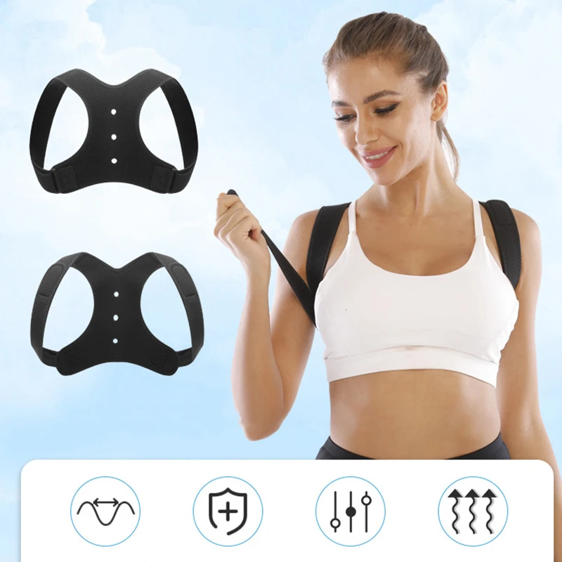 Postura ajustable tirantes para espalda soporte para hombros salud de espalda jorobada - imagen 2