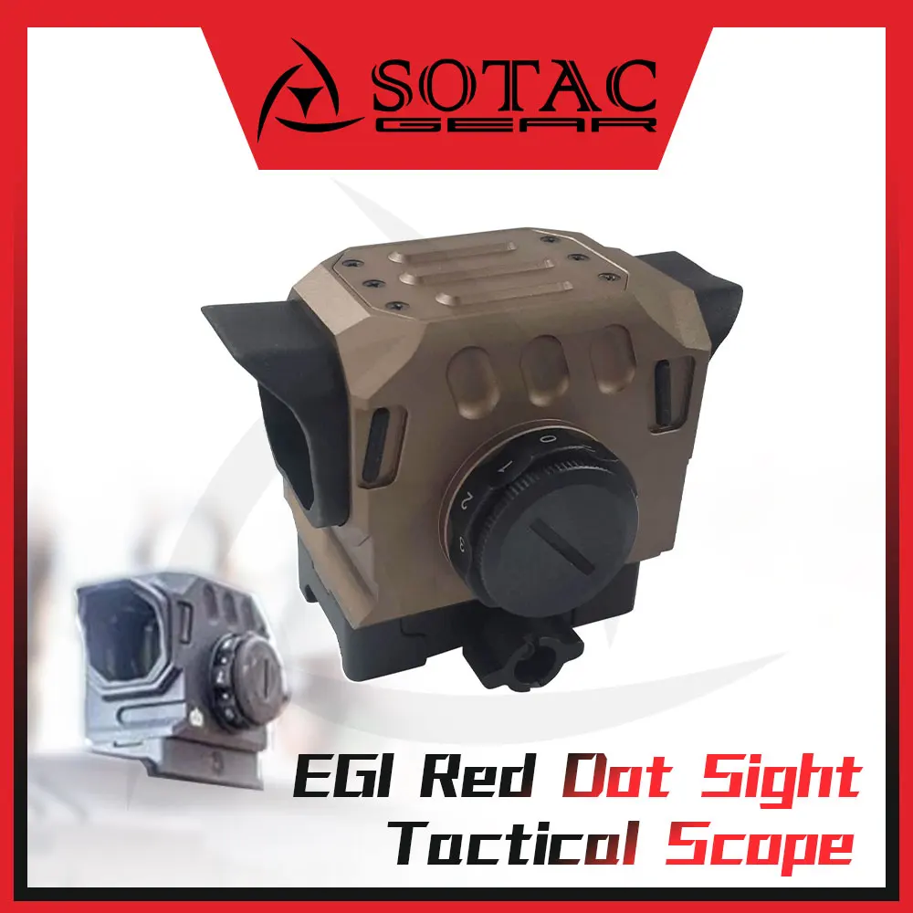 Mira de caza SOTAC GEAR DI EG1, mira de punto rojo, reflejo holográfico, mira óptica compatible con riel de 20mm - imagen 2