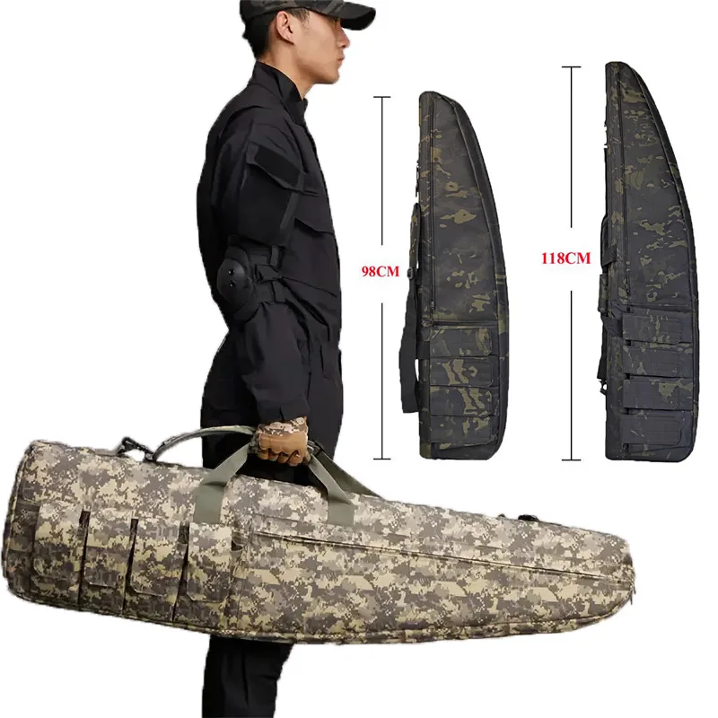 Multicam camuflaje negro 70/98/118 cm impermeable táctico resistente bolsa de arma larga Airsoft Molle Sniper Rifle Scope Gun Case - imagen 2