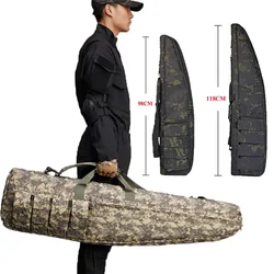 Multicam camuflaje negro 70/98/118 cm impermeable táctico resistente bolsa de arma larga Airsoft Molle Sniper Rifle Scope Gun Case