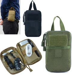 Bolsa de herramientas táctica Molle EDC, botiquín de primeros auxilios, bolsa para teléfono móvil, riñonera, bolsa de caza de utilidad de emergencia médica de viaje