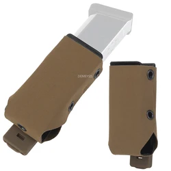 Tiro 9mm 40 bolsas para revistas sistema Molle Paintball bolsas individuales tácticas caza al aire libre CS Airsoft 9MM Mag Holder