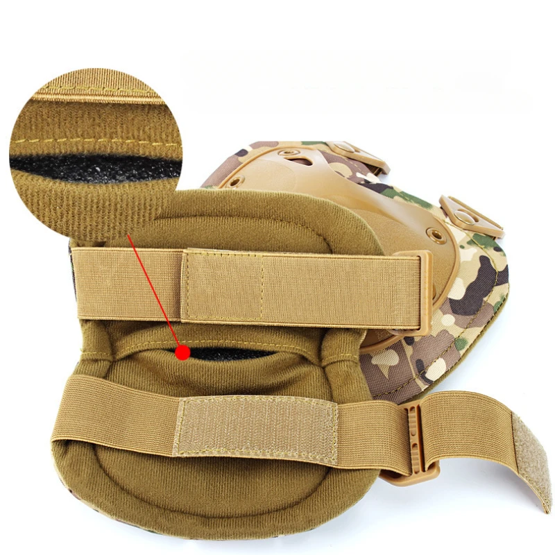 Rodillera táctica Airsoft para deportes al aire libre, Protector militar CS, equipo de seguridad - imagen 4