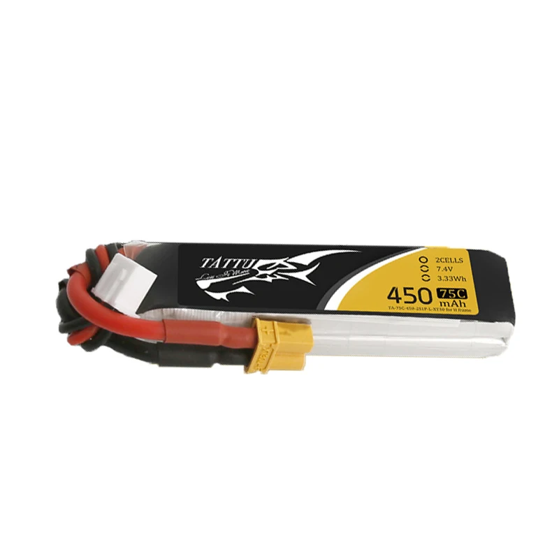 Batería LiPo TATTU 2S 7,4V 450mAh 75C – Drone FPV Racing - imagen 4