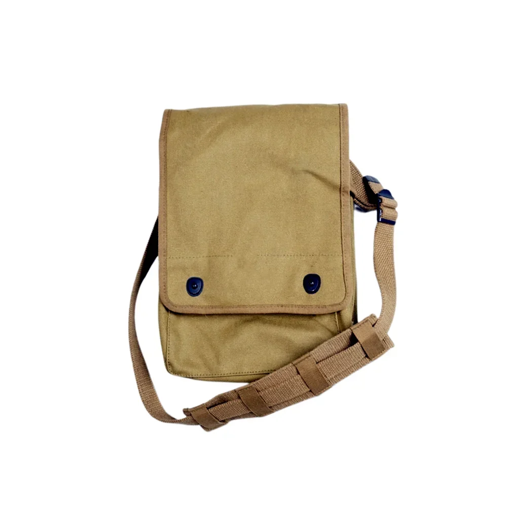 Bolso de hombro de lona con mapa americano de la Segunda Guerra Mundial para hombres, bolso para artículos diversos, mochila de un hombro, paquete de mapas de lona de EE. UU. - imagen 2