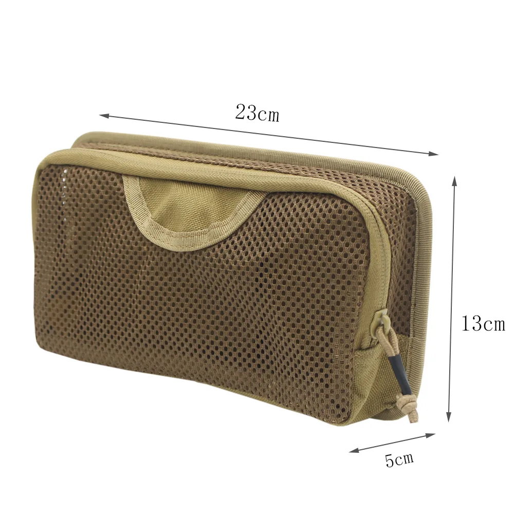 Fwoyonze-bolsillo de malla interna táctica, bolsa de inserción Modular, chaleco de caza, mochila, organizador, bolsa, cierre de gancho, paquete de administrador de utilidad - imagen 2