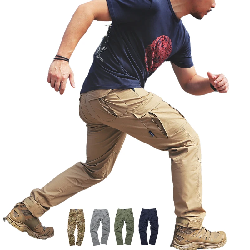 Emersongear etiqueta azul táctica ajuste ergonómico pantalones largos de carga para hombres Milsim caza senderismo deportes al aire libre - imagen 2