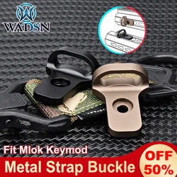 WADSN-hebilla de correa de hombro Airsoft, sistema Mlok Keymod, accesorio táctico de caza, eslingas QD, adaptador de montaje de anillo giratorio AR15 AK47