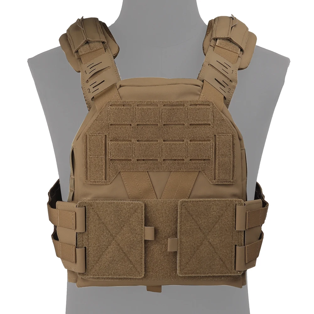 Chaleco táctico ligero para exteriores para hombre, portador de placa táctica KZ, utilidad Modular de liberación rápida, chaleco de caza Airsoft para Paintball - imagen 4