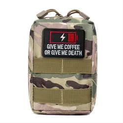 Parche militar batería baja con gancho y bucle para mochila