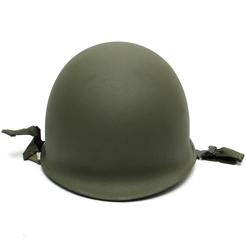 Casco Universal portátil de acero para caza, equipo de protección táctica, verde, gran oferta, M1 - imagen 3