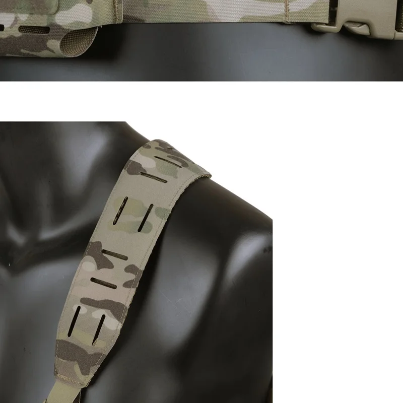 MC Deportes al aire libre Banda para el vientre colgante en el pecho MOLLE con corte láser simple - imagen 4