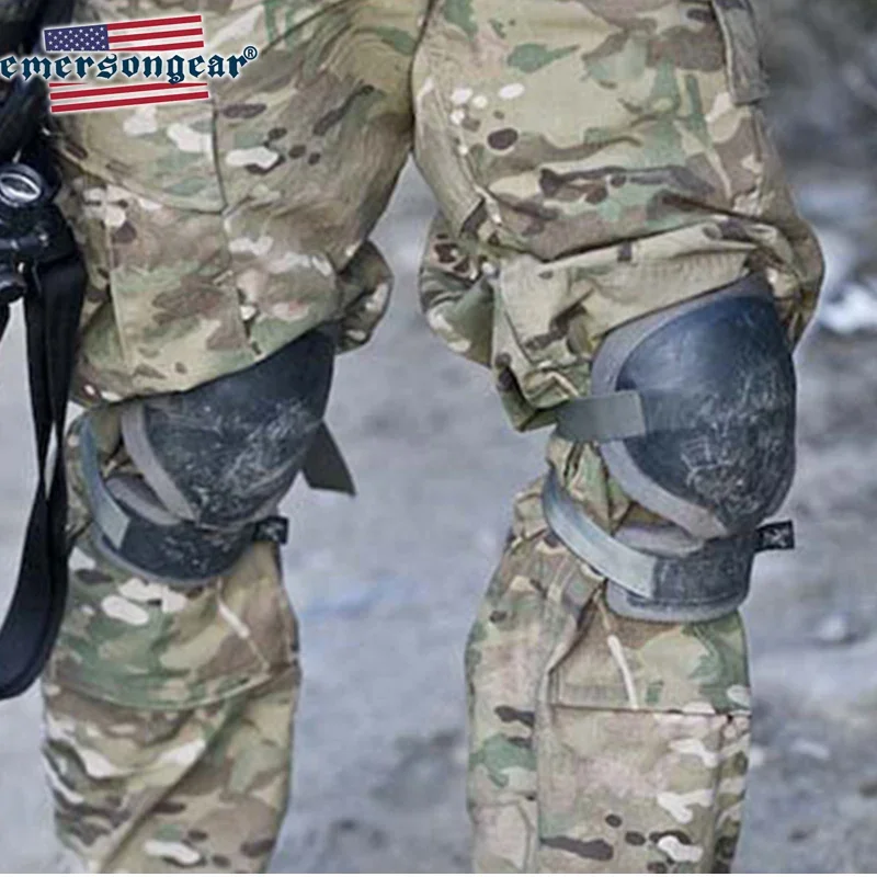 Emersongear-rodilleras de entrenamiento estilo arco, rodilleras de combate, equipo de protección para deportes al aire libre, aventura, senderismo, Airsoft, caza, combate - imagen 2