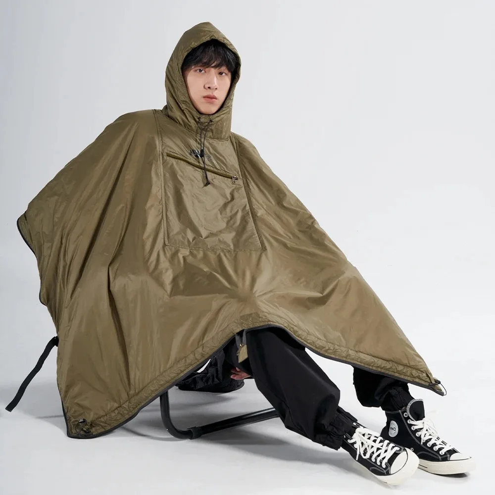 Sacos de dormir de campamento portátiles para adultos, hombres y mujeres, capa, suministros de acampada, impermeable, resistente, cálido, portátil, equipo de senderismo - imagen 3