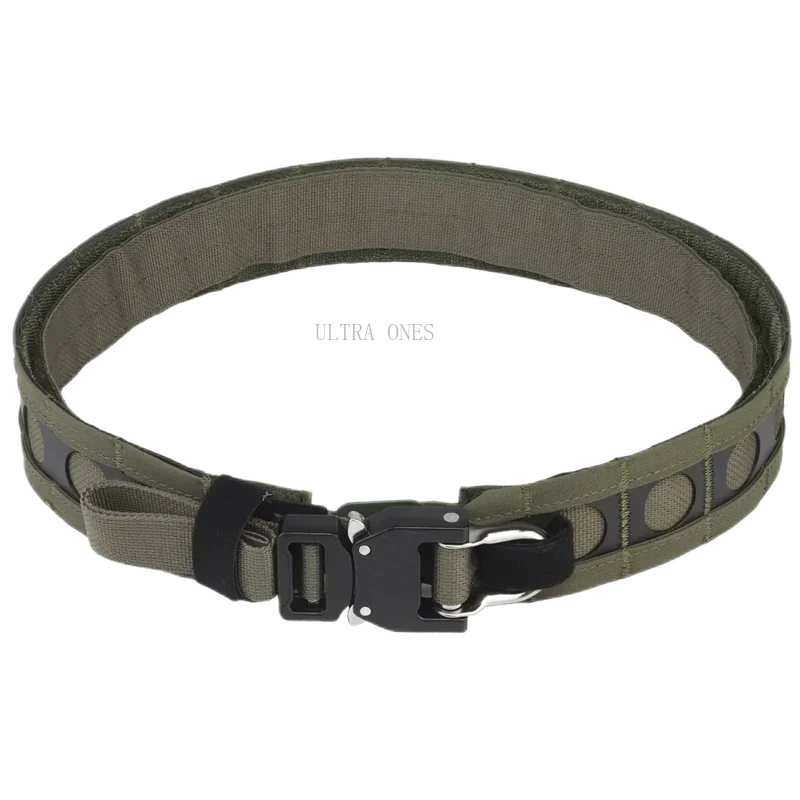 Cinturón de combate táctico para caza al aire libre, juego de guerra, 2 en 1, cinturones de cintura, entrenamiento deportivo, trabajo, faja cómoda Airsoft - imagen 3