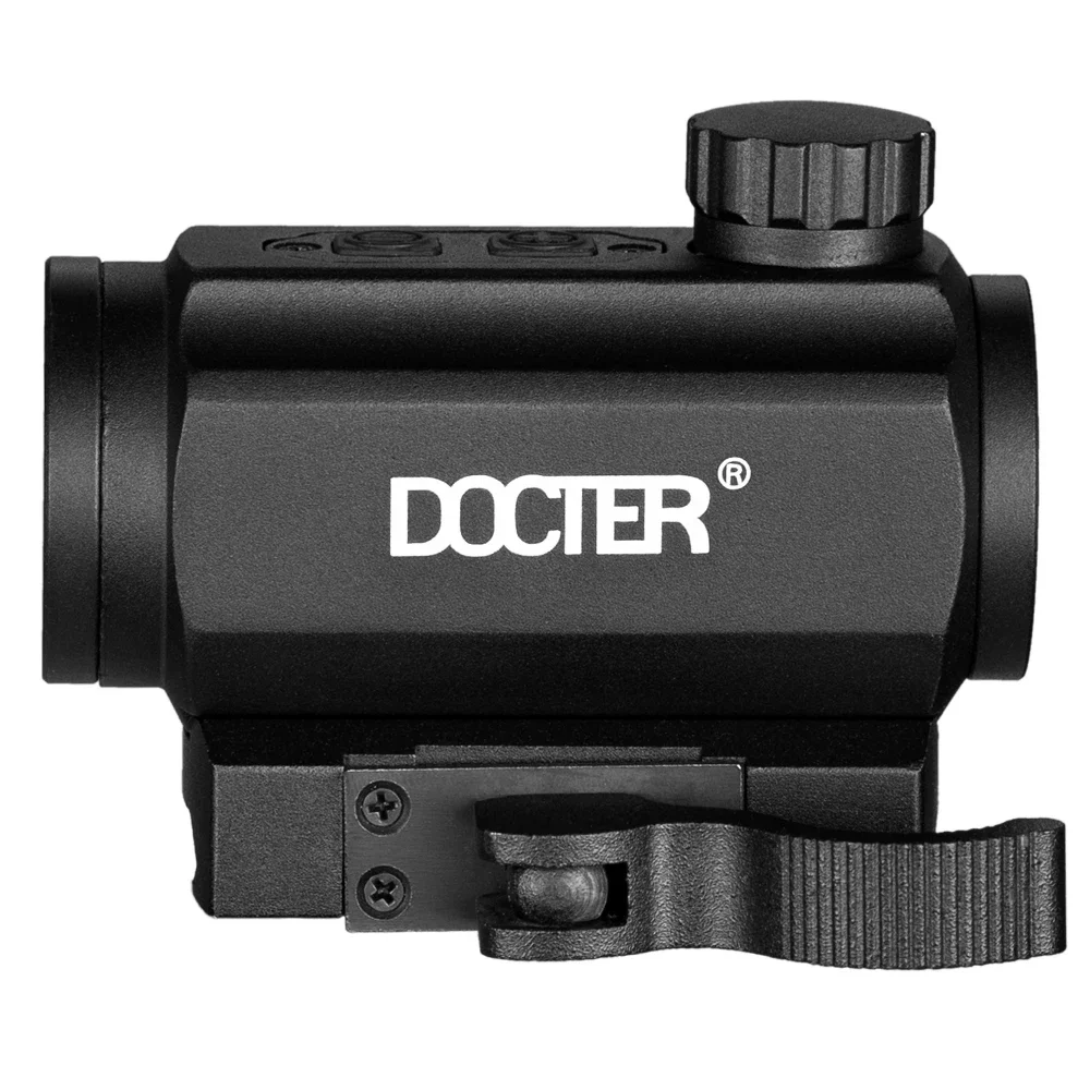 DOCTER-mira táctica de punto rojo 1x20, con elevador QD, mira óptica de 20mm, pistolas diseñadas Ak 47, mira telescópica de caza para caza - imagen 5