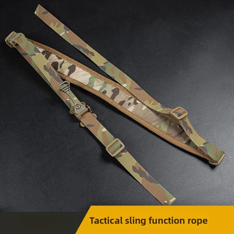 Eslinga táctica dos puntos Ferro – Correa acolchada para rifle M4 AK - imagen 3