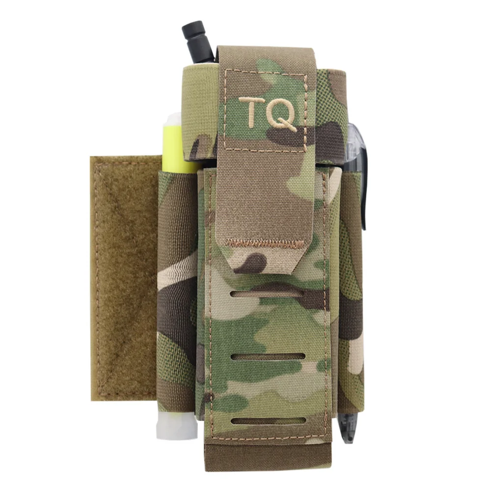 Bolsa de torniquete táctico, soporte TQ, Kit de trauma de desplegado rápido, almacenamiento con Panel de bucle de gancho para sistema Molle, cinturón, chaleco de caza - imagen 3