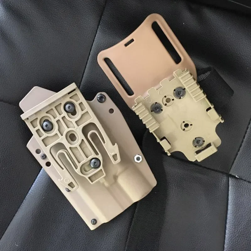 Adaptador de funda de pistola táctica, juego de tornillos y tuercas de plataforma para sistema de bloqueo rápido QLS19 22, accesorios de montaje de funda - imagen 2