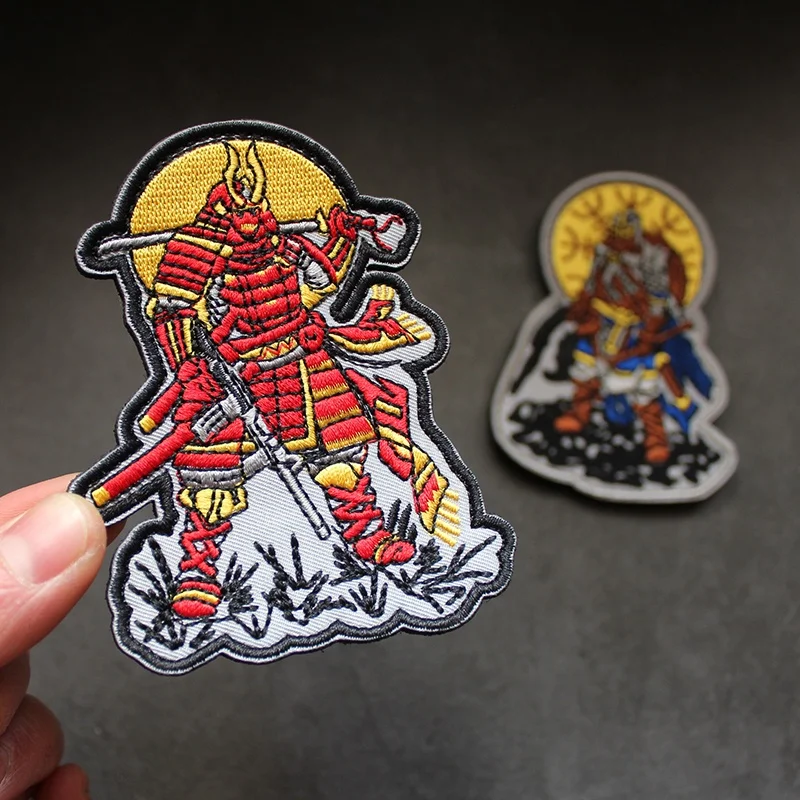 Brazalete con bordado 3D de polígono táctico de calidad, Palma de Navidad, parches de gancho y bucle, bordado militar, bricolaje creativo, personalidad - imagen 5