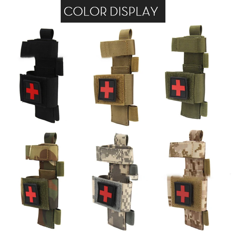 Bolsa táctica de tijera Molle para exteriores, bolsa para tijeras médicas, soporte para torniquete, bolsa de almacenamiento, funda para linterna - imagen 3