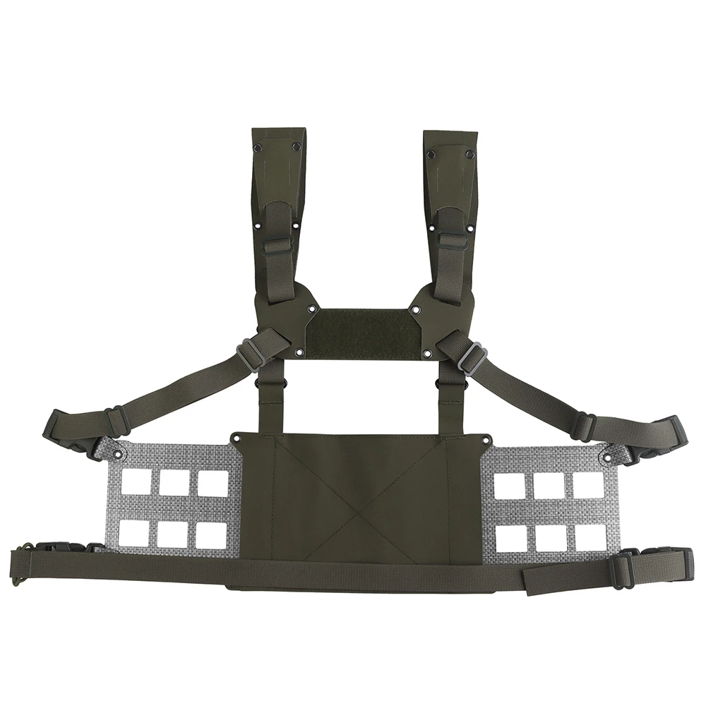 Plataforma de pecho para exteriores, ancho V2, nuevo sistema de arnés H, chaleco táctico de perfil bajo, paneles MOLLE extendidos, equipo de caza Airsoft CS - imagen 3