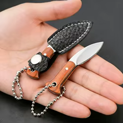 Navaja táctica de bolsillo con hoja fija para EDC y camping montaña