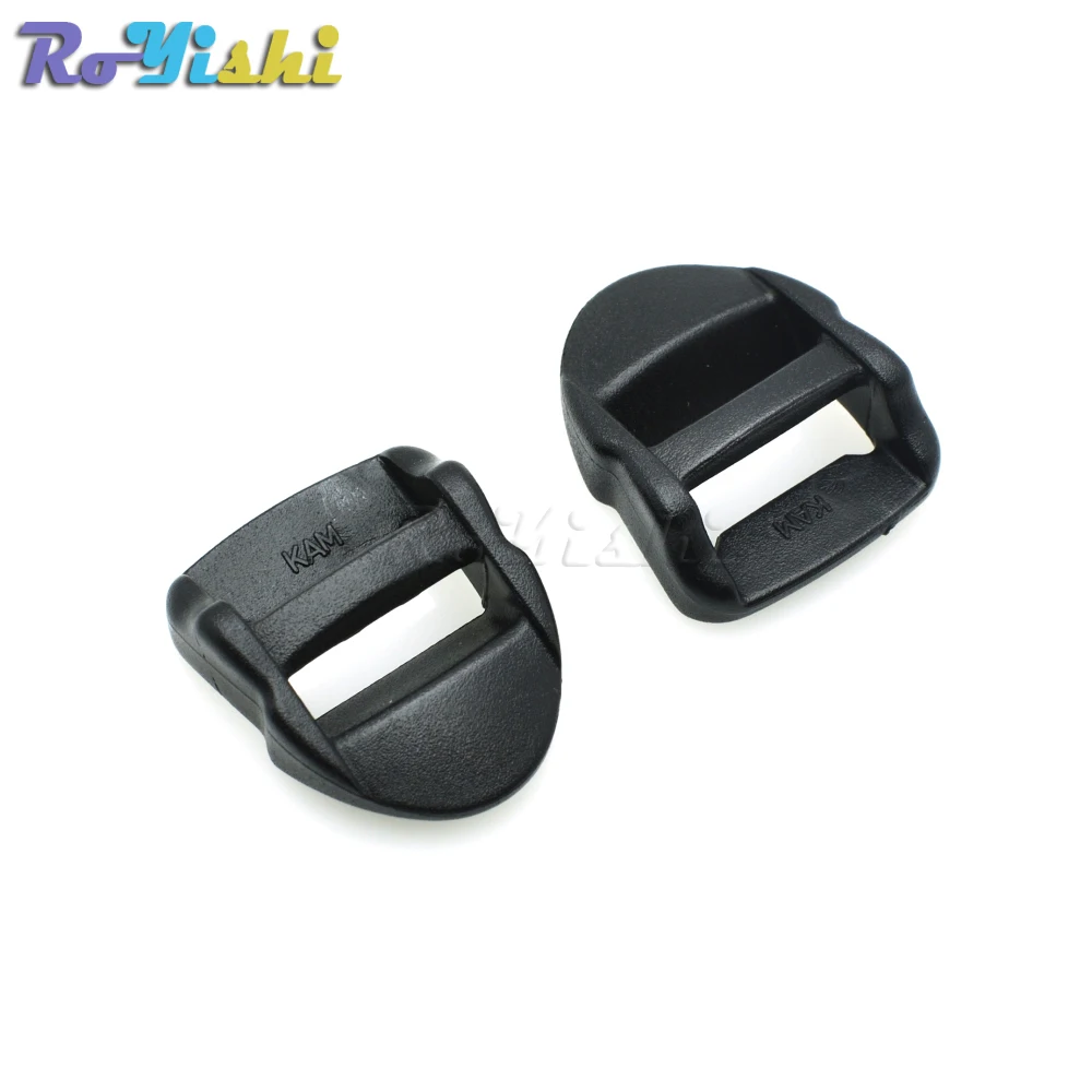 10 unids/pack 5/8 "cerradura de escalera deslizador hebillas de plástico correas para mochila correas 15mm negro - imagen 4