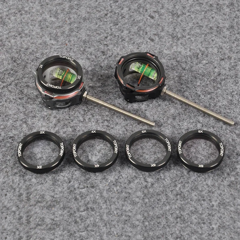 TP8710 arco compuesto vista 2/4/6x lente alcance Pin vista fibra óptica 0,019 "CNC aluminio para tiro con arco accesorios de caza - imagen 5